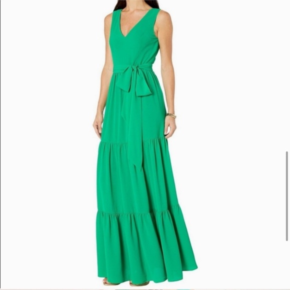 Lilly Pulitzer Maurine Tiered Maxi Dress - Emerald Isle - Size 6 - Picture 2 of 8